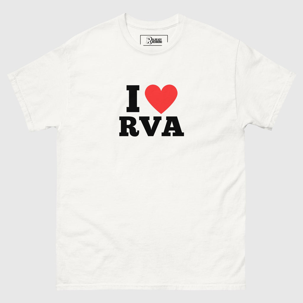 I Heart RVA Tee - Black Text