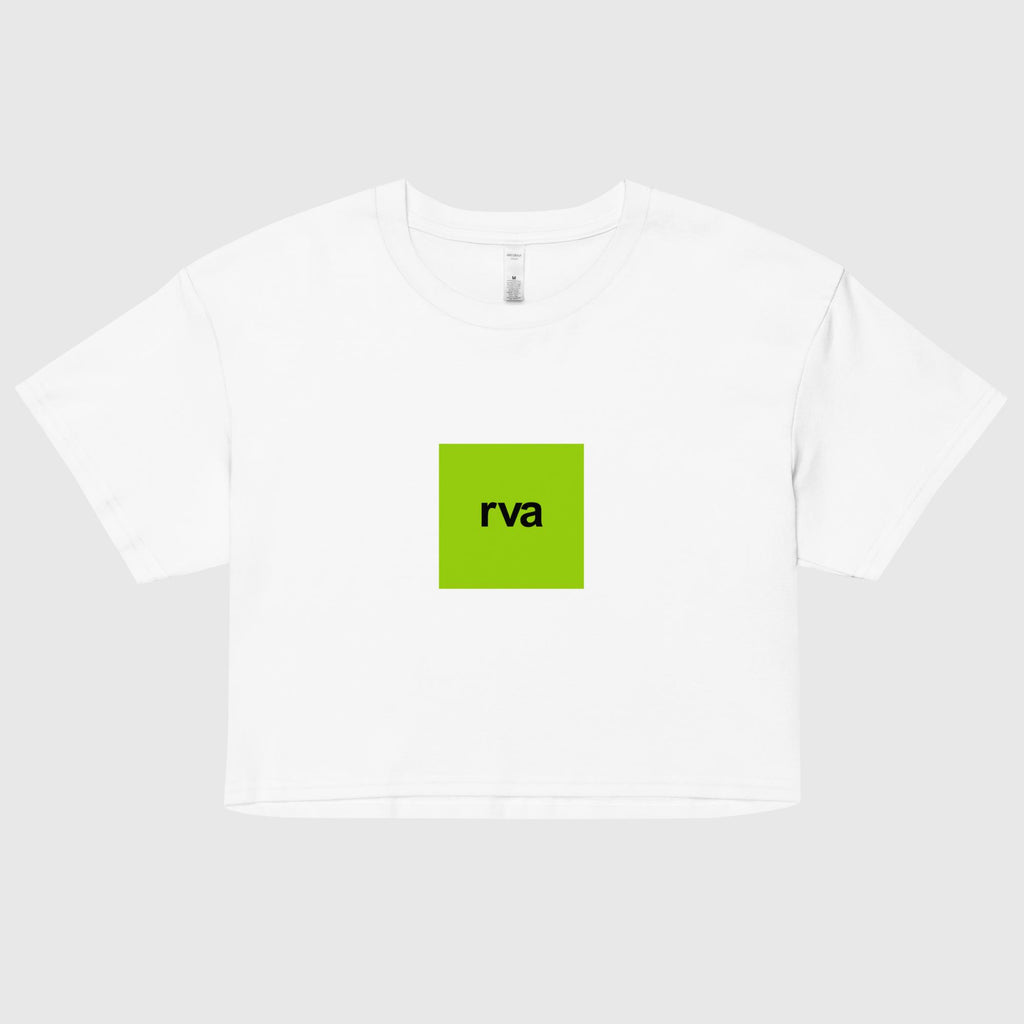 "rva" brat crop-top