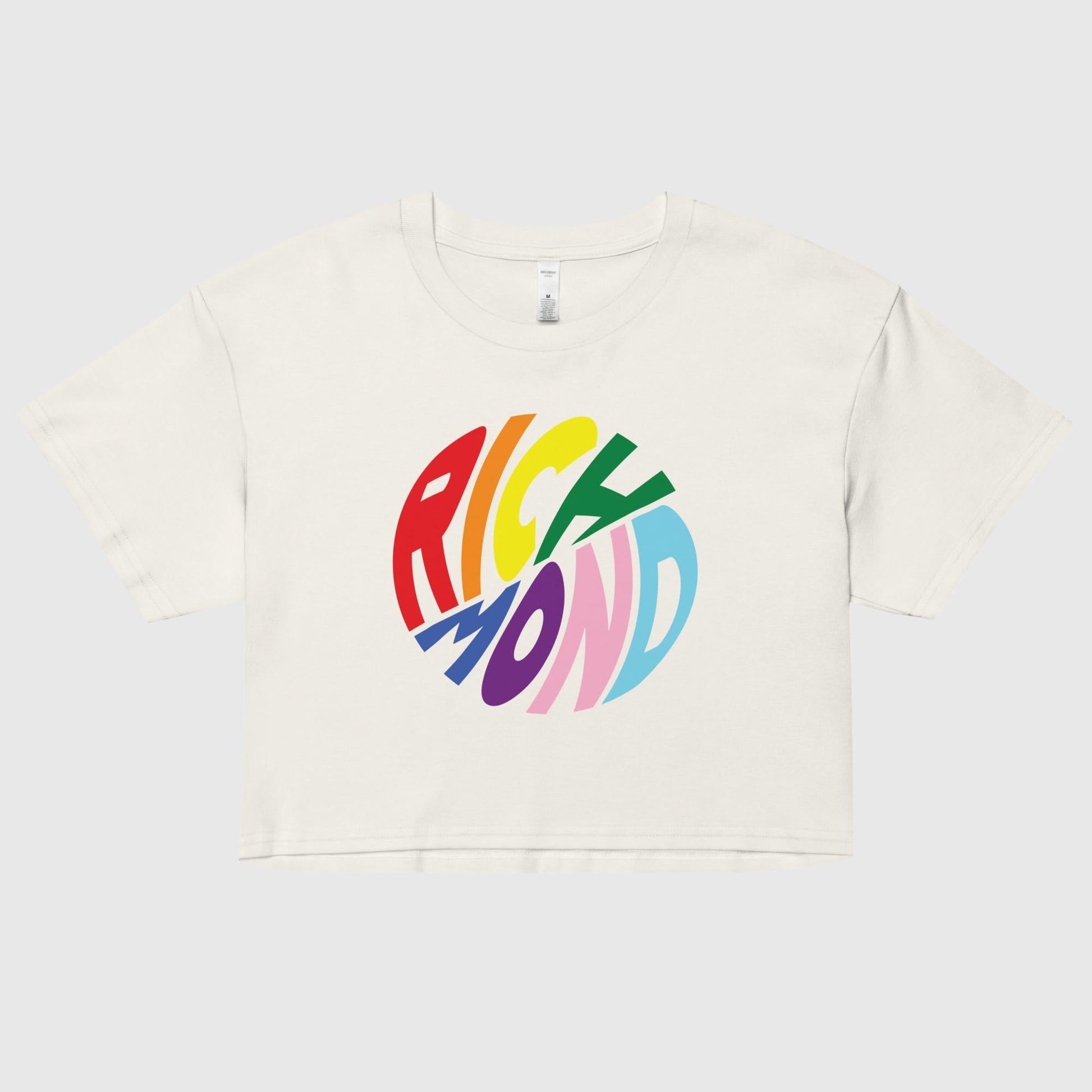Rainbow Round-Abouts Crop Top