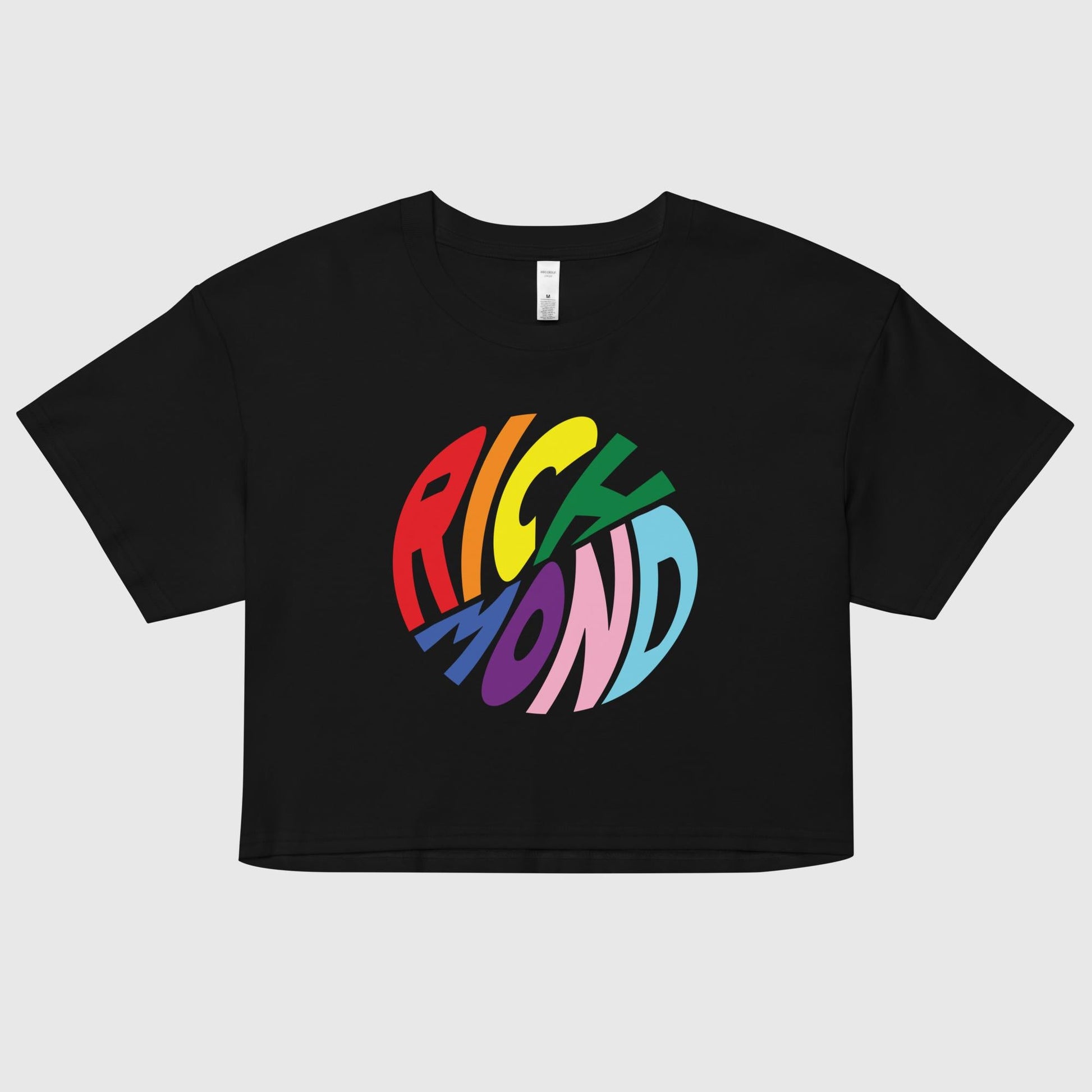 Rainbow Round-Abouts Crop Top
